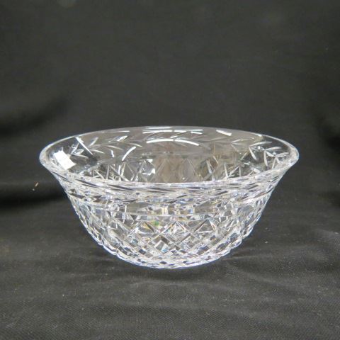 Appraisal: Waterford Cut Crystal Bowl diamond vine decor signed diameter excellent