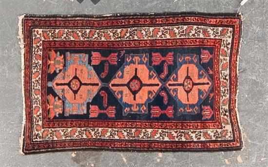 Appraisal: Antique Hamadan rug Persia circa x Estimate - Edge wear