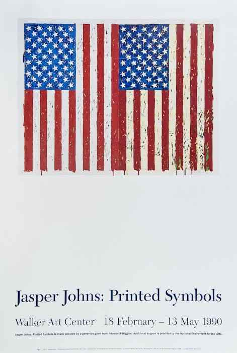 Appraisal: Jasper Johns b after Poster for the Walker Art CenterPoster