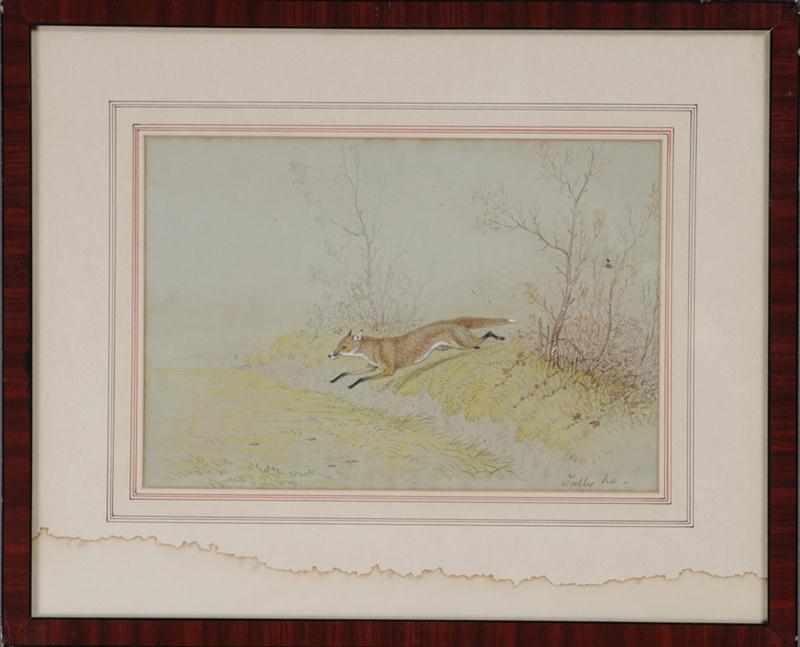 Appraisal: ATTRIBUTED TO HABLOT KNIGHT BROWNE - HUNT SCENES Mixed media