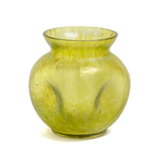 Appraisal: Sale Lot A Loetz Iridescent Glass Vase having a dimpled