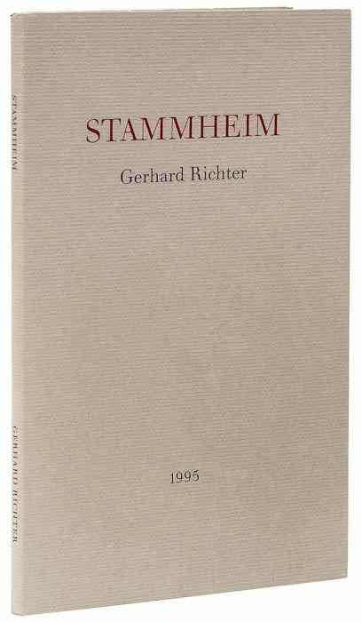 Appraisal: Gerhard Richter b Stammheim the book signed in pencil published