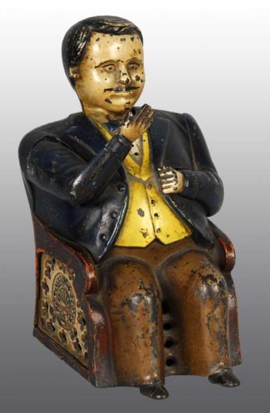 Appraisal: Cast Iron Tammany Hall Mechanical Bank Description Manufactured by J