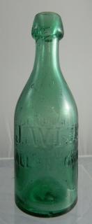 Appraisal: J Wise' soda bottles Soda- ''J Wise Allentown PA- This