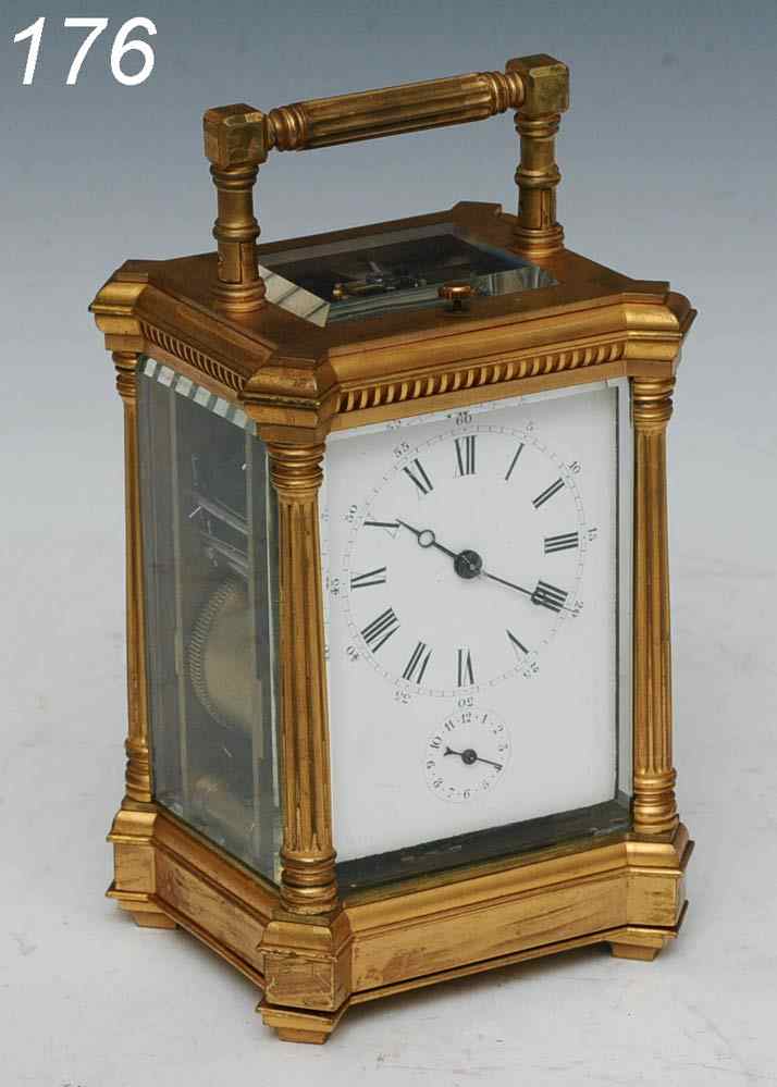 Appraisal: Large French Repeater Carriage Clock '' high late th century