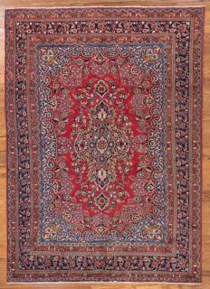 Appraisal: Antique Iranian Mashad ' x ' Rug Antique Mashhad made