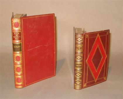 Appraisal: vols Leather Bindings - English Literature Kipling Rudyard Puck of