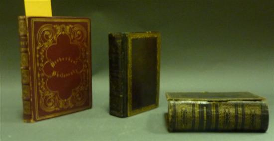 Appraisal: Fore-edge Paintings Titles mo vo Full leather each with painted