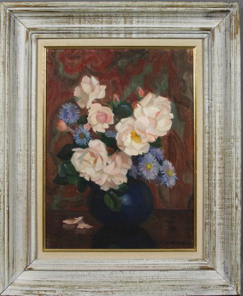 Appraisal: Marguerite Stuber Pearson American - Roses Against Paisley o b