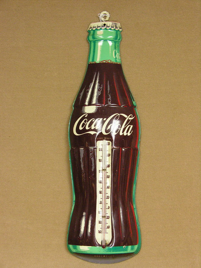 Appraisal: COKE COCA COLA THERMOMETER Size by Condition Minor wear