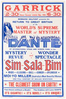 Appraisal: Dante Harry August Jansen World s Supreme Master of Mystery