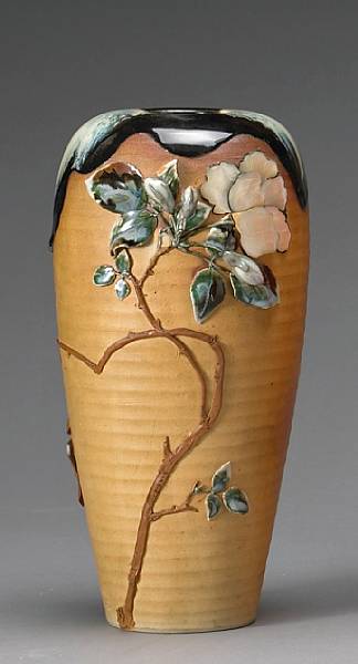 Appraisal: A Sumidagawa earthenware vase Early th Century by Koko Of