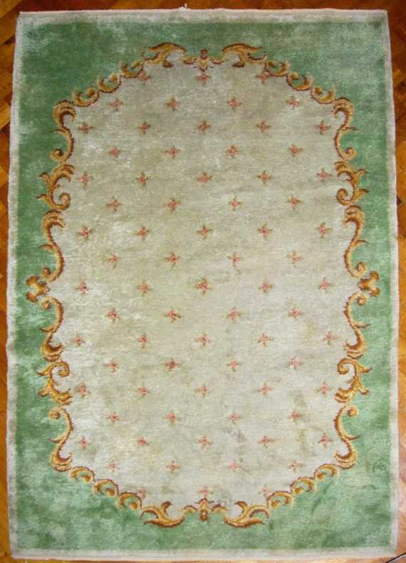 Appraisal: FRENCH RUG Circa Polychrome wool x cm