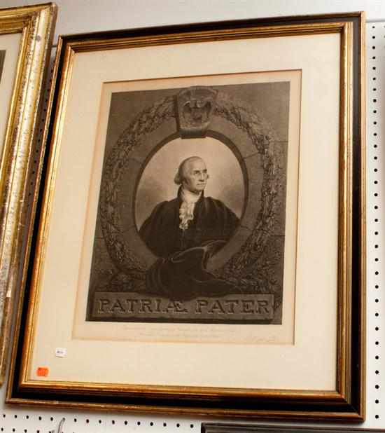 Appraisal: After Rembrandt Peale Adam B Walter engraver ''Patriae Pater'' the