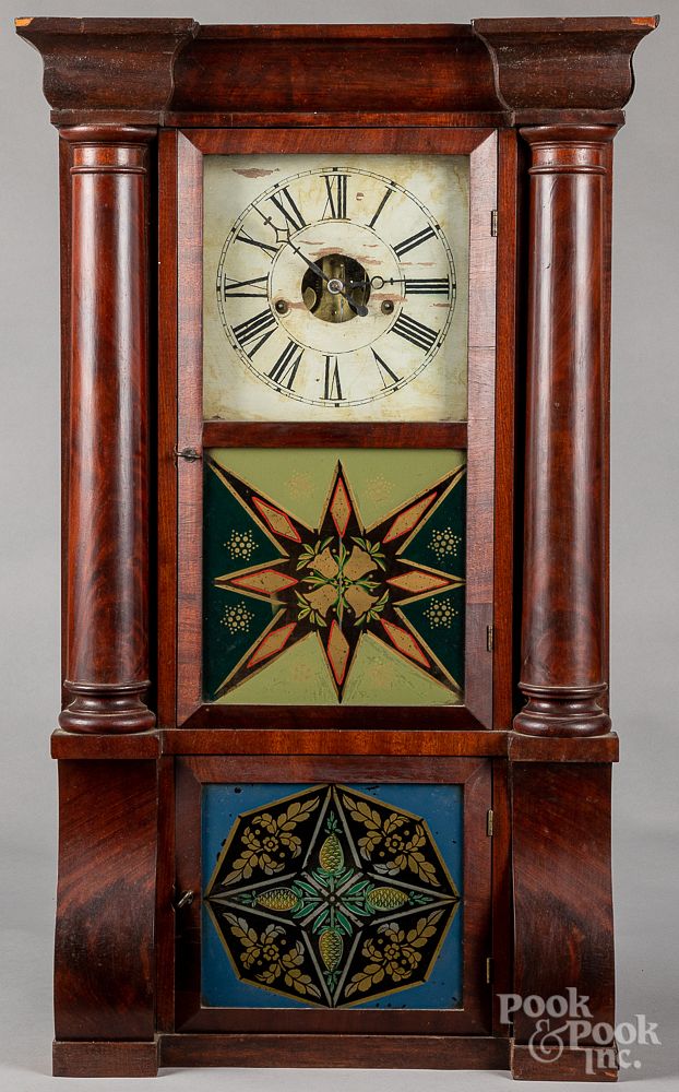 Appraisal: Forestville Empire mahogany mantel clock Forestville Empire mahogany mantel clock