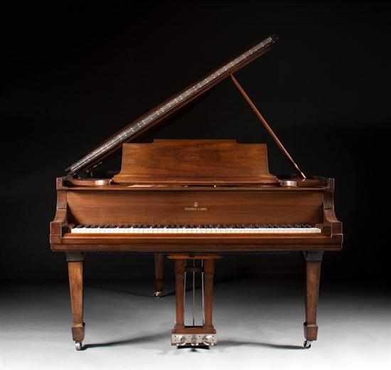 Appraisal: Steinway and Sons mahogany cased grand piano model M serial