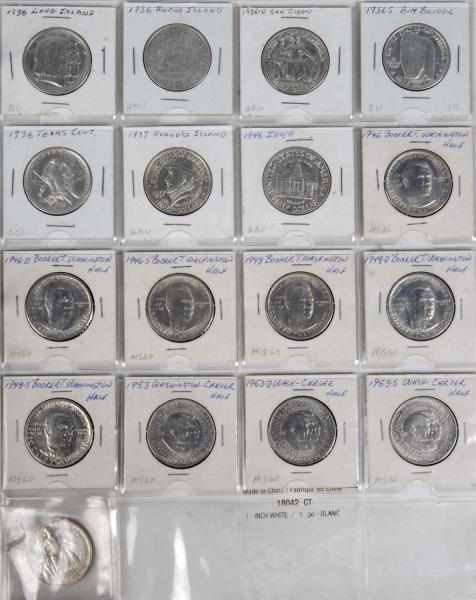 Appraisal: Early Commemorative Half Dollar Collection Description Includes coins all BU