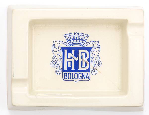 Appraisal: A porcelain ashtray from the HMB Bologna height in width