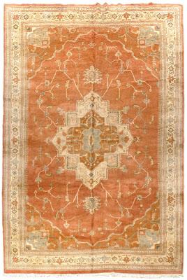 Appraisal: Modern Serapi style Indian rug ft in x ft in