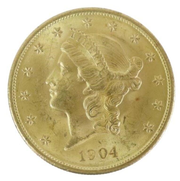 Appraisal: U S Liberty Head Double Eagle gold coin from The