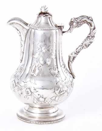 Appraisal: Charleston coin silver cream pitcher Hayden Brothers Co South Carolina