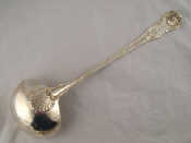 Appraisal: A Kings pattern silver soup ladle William Eaton London