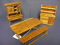 Appraisal: W DICK DOLL HOUSE FURNITURE Mr Dick was a maker