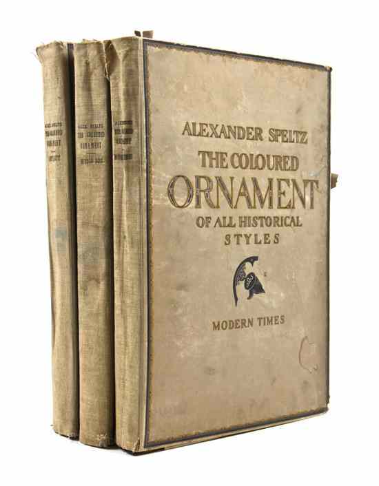 Appraisal: ART DESIGN SPELTZ ALEXANDER The Coloured Ornament of All Historical