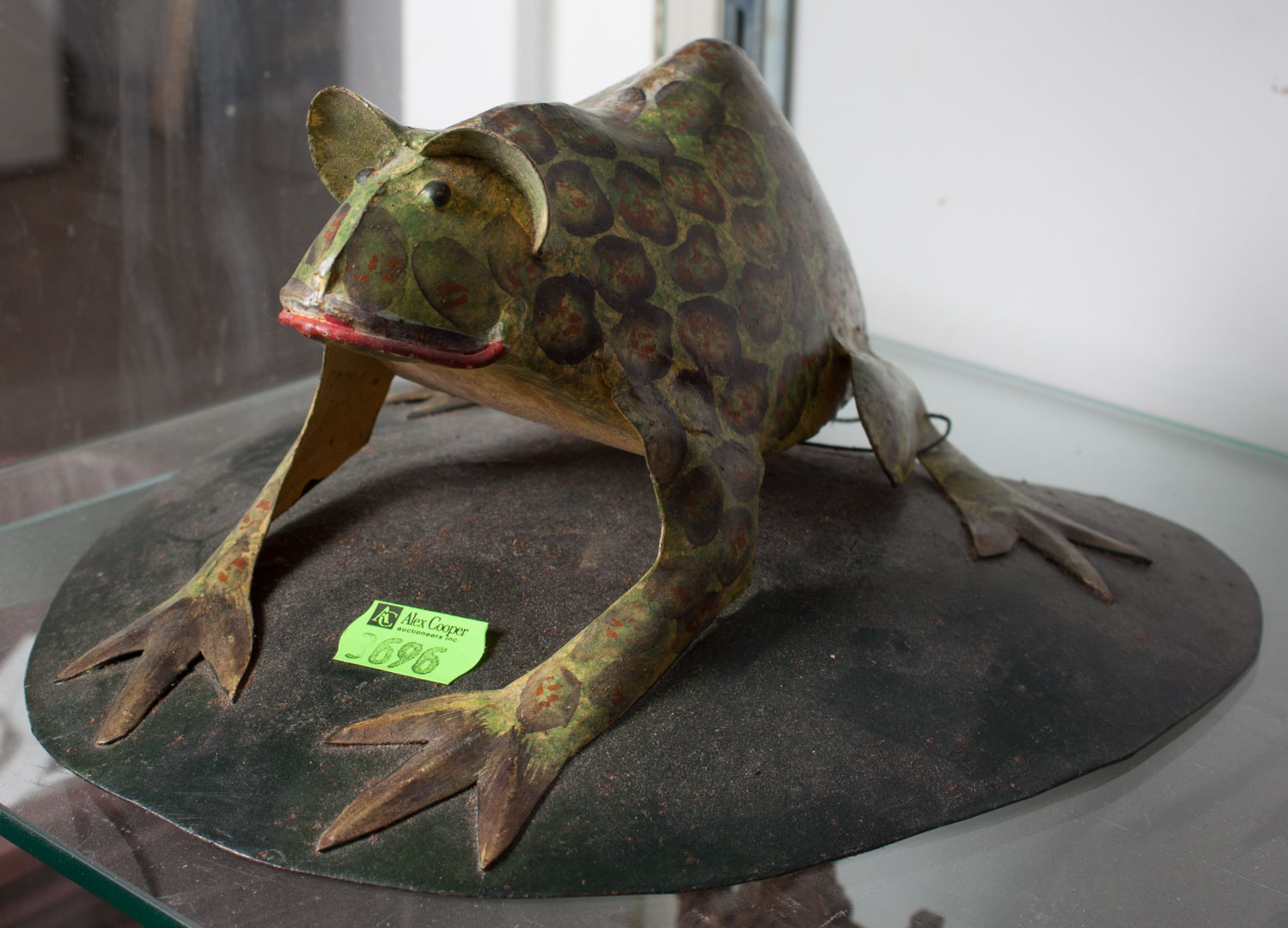 Appraisal: Decorative metal frog