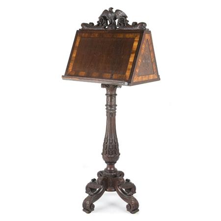 Appraisal: Beaux Arts Style Carved and Inlaid Black Walnut and Mahogany