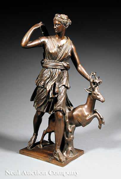 Appraisal: A French Bronze of Diana Chasseresse or The Diana of