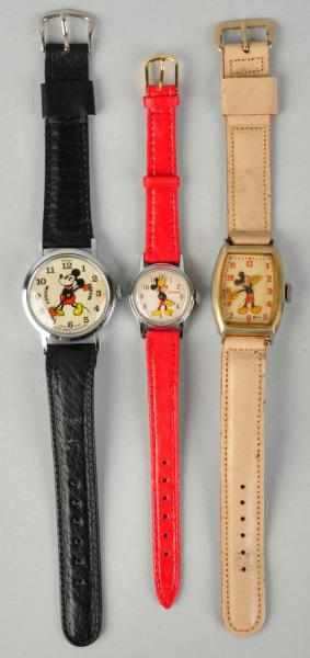 Appraisal: Lot of Walt Disney Mickey Mouse Wrist Watches Bradley and