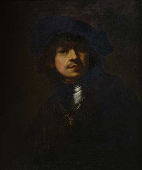 Appraisal: After Rembrandt Dutch - Portrait of a Man oil on