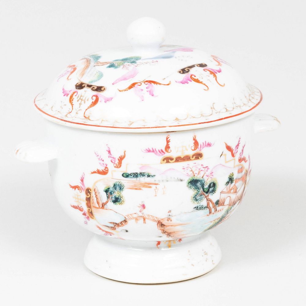 Appraisal: Lowestoft Porcelain Chinese Export Style Cup and Saucer x x