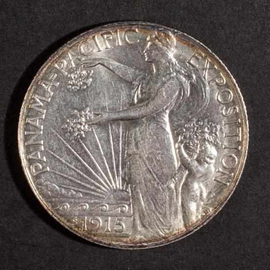 Appraisal: United States Panama - Pacific Exposition commemorative silver half dollar