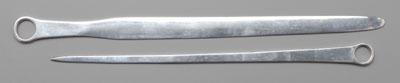 Appraisal: Two Bateman silver skewers both with marks for Peter Ann