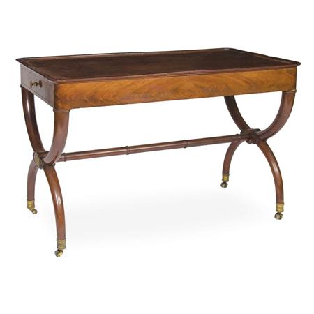 Appraisal: Restauration Gilt-Bronze Mounted Mahogany Library Table Estimate -