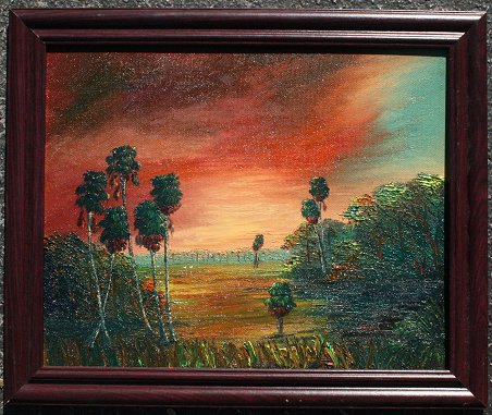 Appraisal: WHEELER Charles American th C Florida Highwaymen Painting ''Savannah Sunrise''