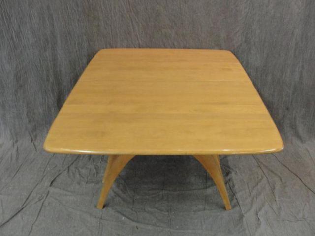 Appraisal: HEYWOOD WAKEFIELD Midcentury Wishbone Dining Table with Drop Sides Vintage