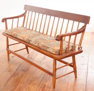 Appraisal: Windsor Bench of Mixed Woods Circa Turn of the th