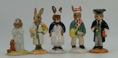 Appraisal: A collection of Royal Doulton Bunnykins figures to include School