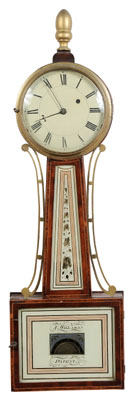 Appraisal: Fine Boston Federal Banjo Clock Simon Willard Roxbury Massachusetts circa