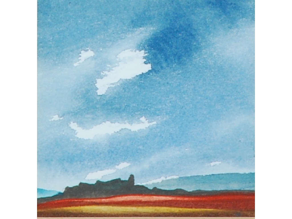 Appraisal: TREVOR GRIMSHAW - SMALL WATER COLOUR DRAWING circa 'Approaching Rain'