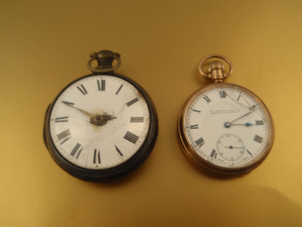 Appraisal: A silver pair cased pocket watch AF and a ct