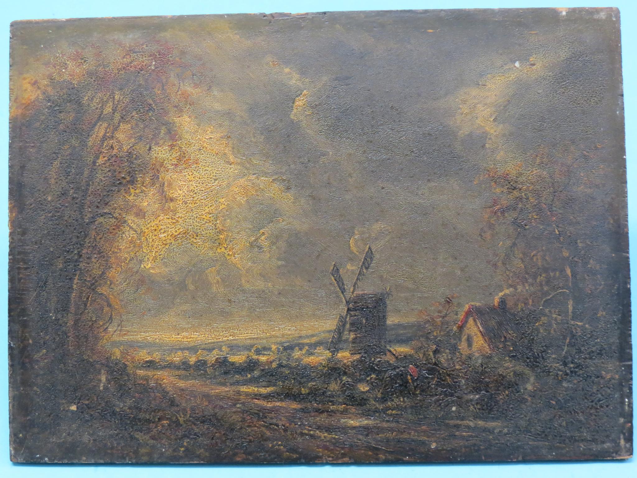 Appraisal: Follower of John Constable R A - - oil on