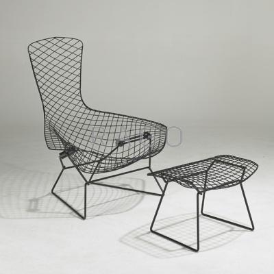 Appraisal: HARRY BERTOIA KNOLL ASSOCIATES Bird chair and ottoman New York