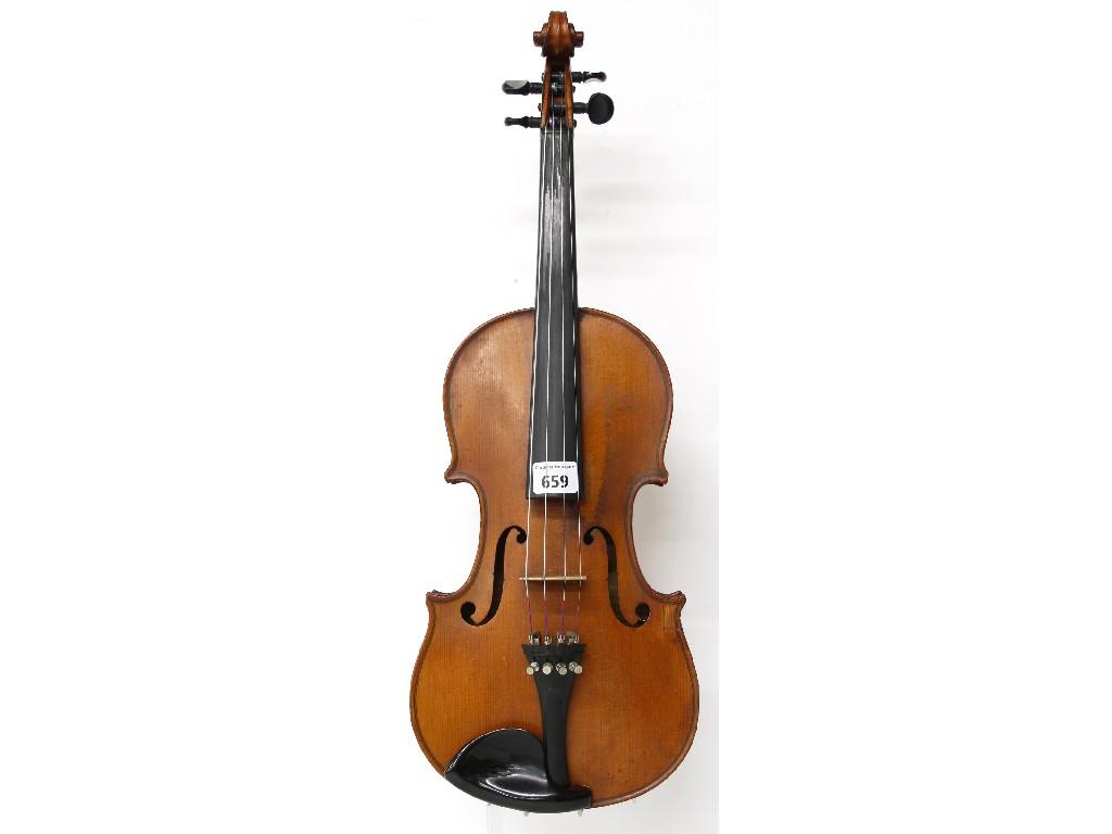 Appraisal: Early th century German violin cm