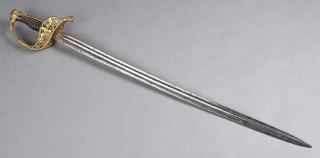 Appraisal: A French Naval Short Sword th c with a ribbed