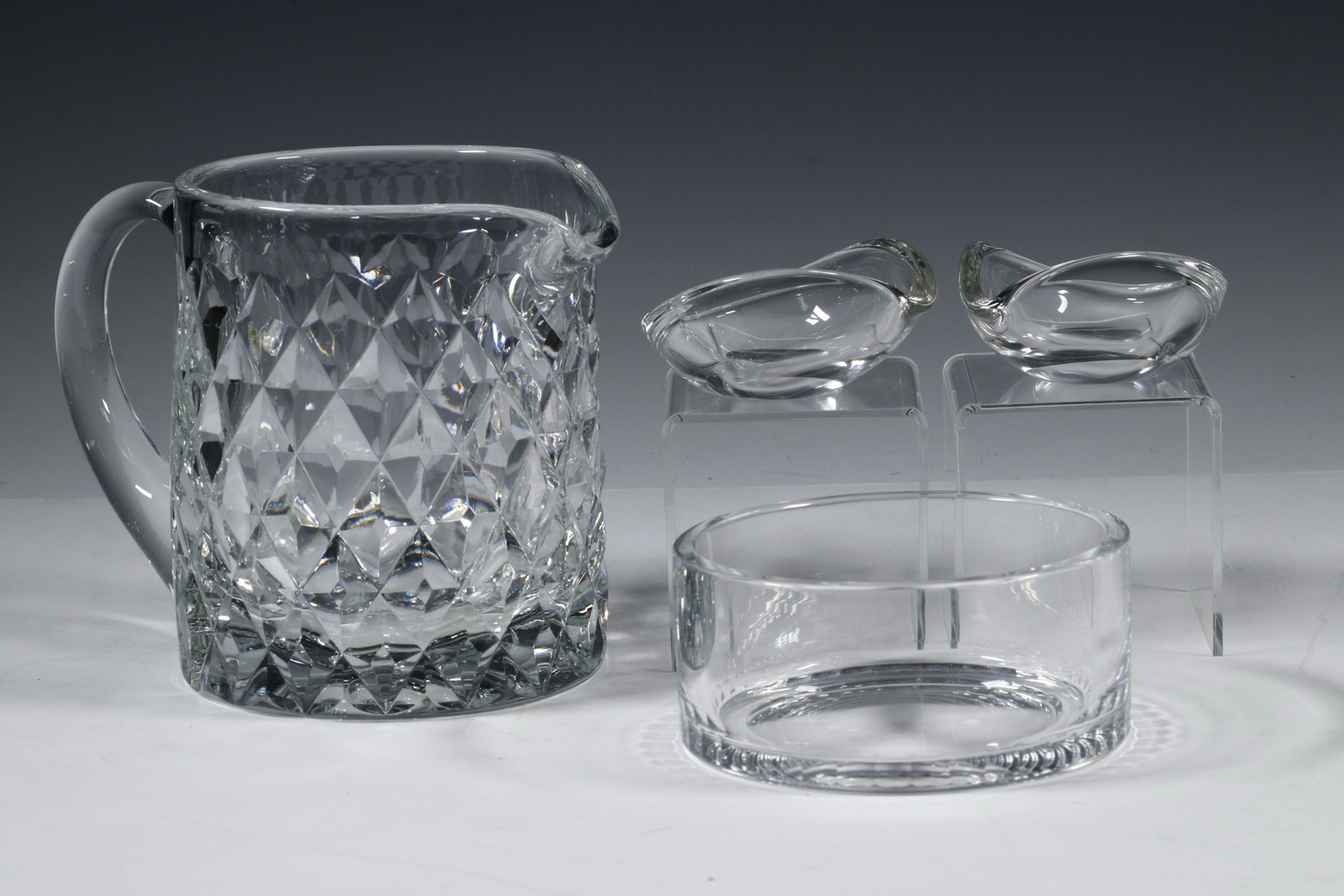 Appraisal: PCS CRYSTAL BARWARE Group of Pieces of Clear Crystal Serving