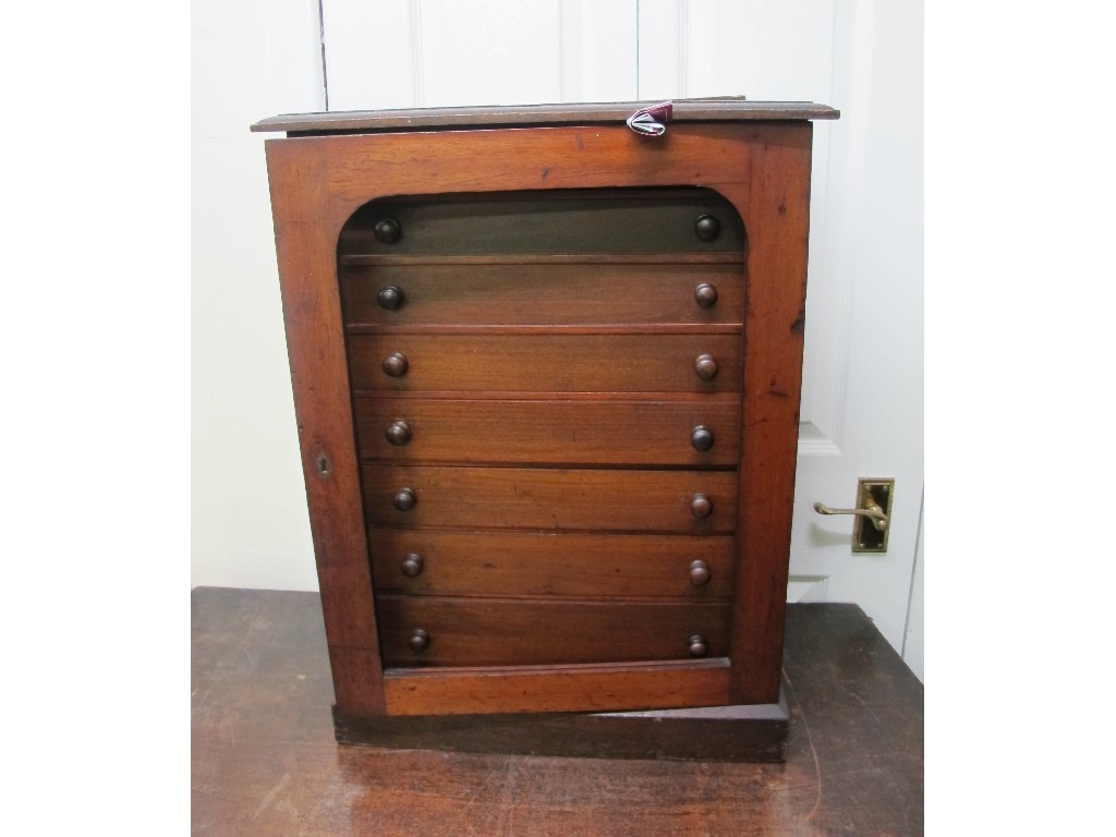 Appraisal: Victorian mahogany collectors cabinet